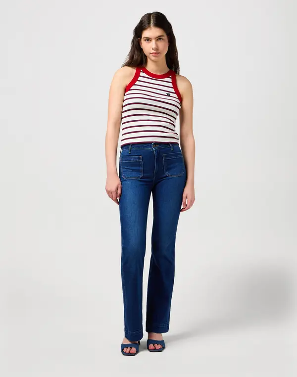 WRANGLER WRANGLER Traperice  plava / bijela