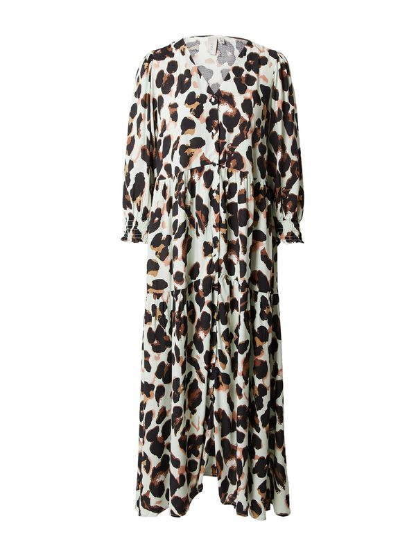 Y.A.S Y.A.S Košulja haljina 'ALIRA'  bež / smeđa / menta / crna