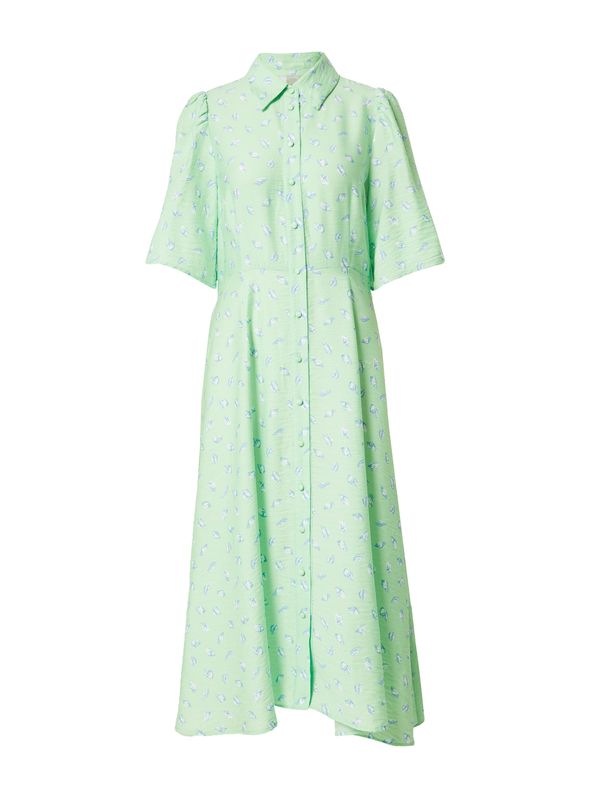 Y.A.S Y.A.S Košulja haljina 'MYNTE'  plava / svijetlozelena / bijela