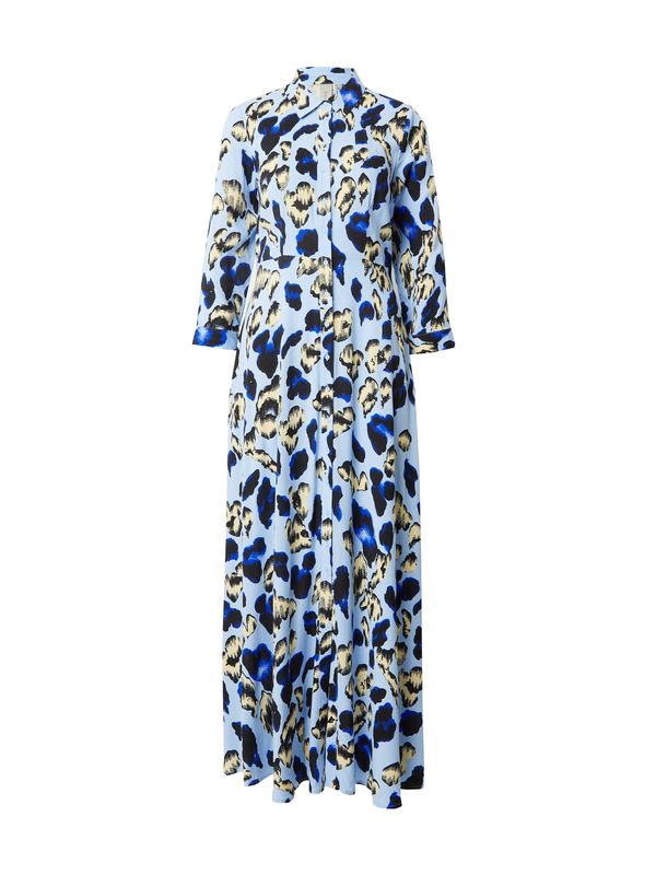 Y.A.S Y.A.S Košulja haljina 'SAVANNA'  bež / plava / svijetloplava / crna