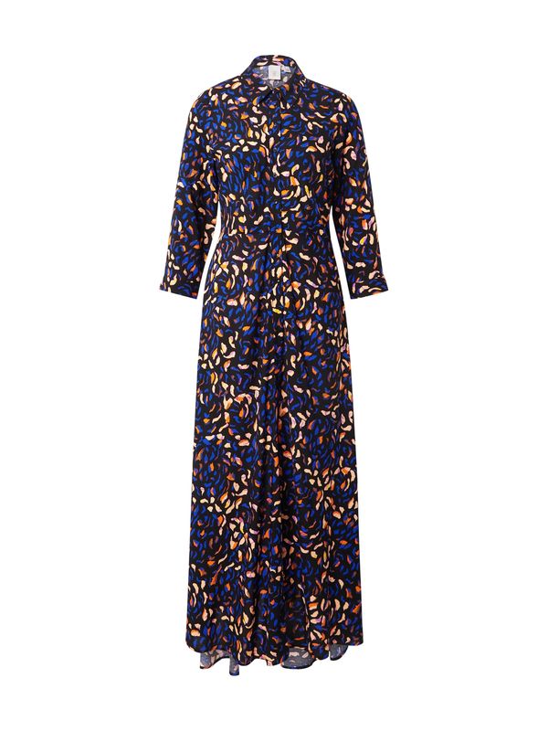 Y.A.S Y.A.S Košulja haljina 'YASSAVANNA'  plava / svijetložuta / narančasta / crna