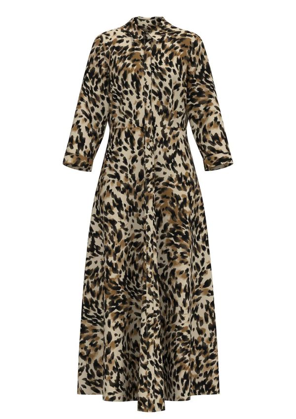 Y.A.S Y.A.S Košulja haljina 'YASSAVANNA'  smeđa / cappuccino / crna