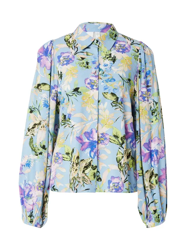 YAS YAS Bluza 'YASAsina'  svijetloplava / žuta / svijetlozelena / ljubičasta