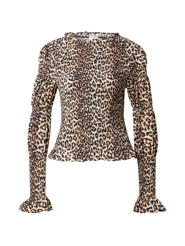 Y.A.S YAS Bluza 'YASCHEMMA'  smeđa / cappuccino / crna