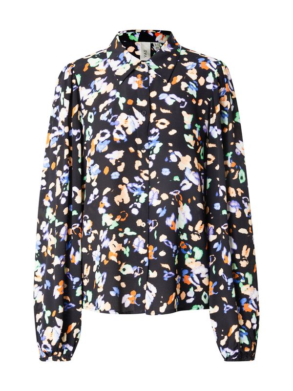 YAS YAS Bluza 'YASLERA'  svijetloplava / svijetlozelena / marelica / crna