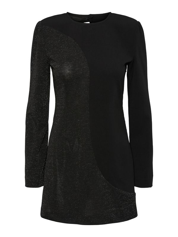 YAS YAS Haljina 'KIMBERLY'  crna / srebro