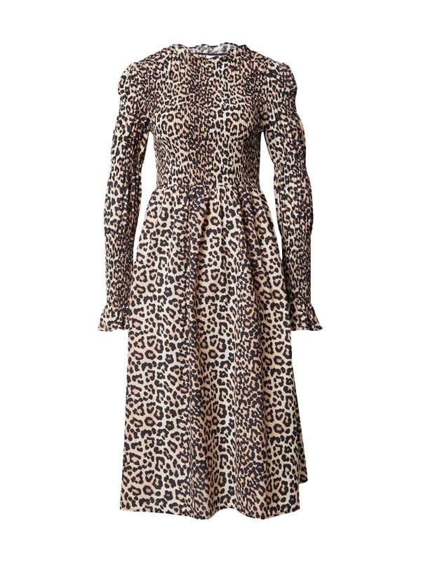 YAS YAS Haljina 'YASCHEMMA'  ecru/prljavo bijela / cappuccino / crna