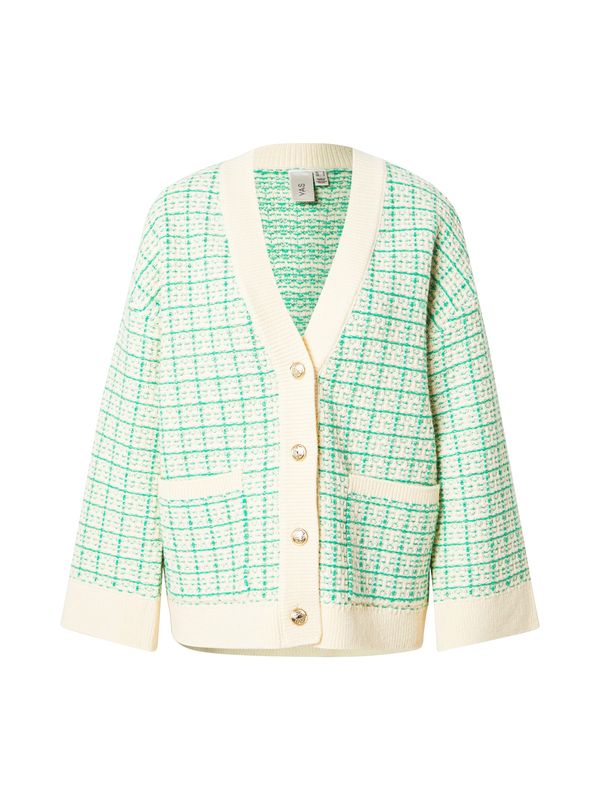 YAS YAS Kardigan  bež / zelena