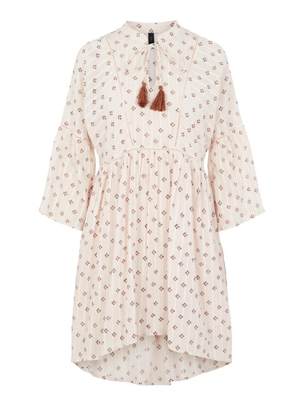 YAS YAS Košulja haljina 'Feel'  boja pijeska / smeđa / roza / crna