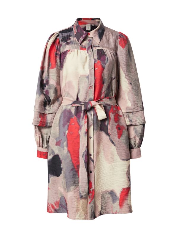 YAS YAS Košulja haljina 'YASKAMINA'  boja pijeska / taupe siva / malina / crna