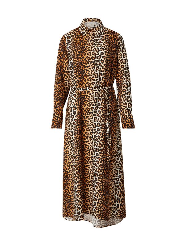 YAS YAS Košulja haljina 'YASKAYA'  smeđa / crna / bijela