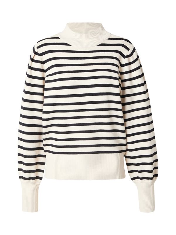 YAS YAS Pulover 'YASFONNY'  bež / crna