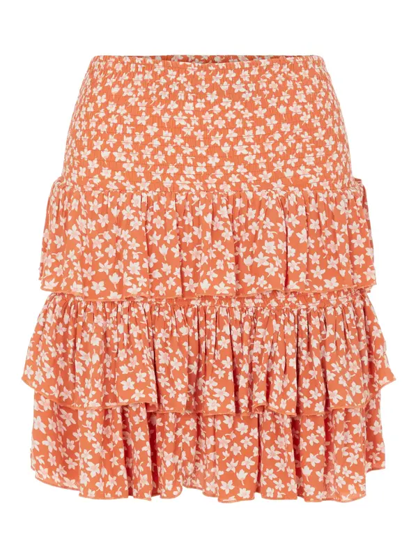 YAS YAS Suknja 'Lura'  mandarina / rosé / bijela