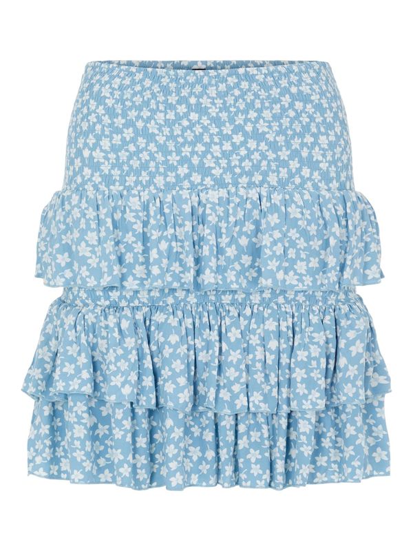 YAS YAS Suknja 'Lura'  svijetloplava / bijela