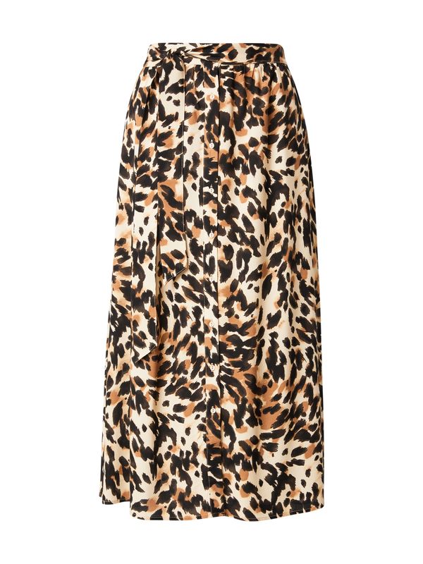 YAS YAS Suknja 'YASSAVANNA'  bež / boja devine dlake (camel) / crna