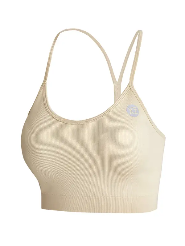 YEAZ YEAZ Sportski top 'Charm'  ecru/prljavo bijela / siva