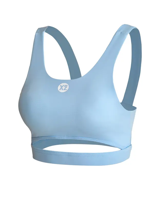 YEAZ YEAZ Sportski top 'Cherie'  svijetloplava / bijela