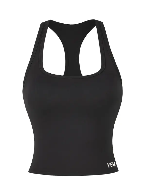 YEAZ YEAZ Sportski top 'CRUSH'  crna / bijela