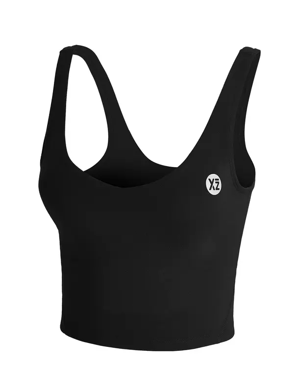 YEAZ YEAZ Sportski top 'Secret'  crna / bijela