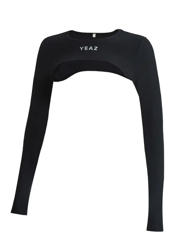 YEAZ YEAZ Sportski top 'Truth'  crna / bijela