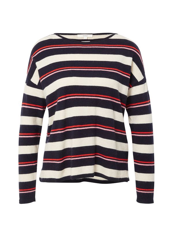 Yerse Yerse Pulover 'ANITA'  boja pijeska / kobalt plava / roza / narančasto crvena