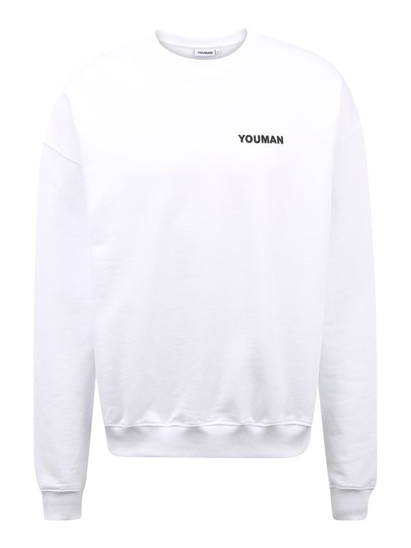 Youman Youman Sweater majica 'Casper'  bijela