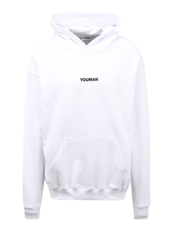 Youman Youman Sweater majica 'Joe'  crna / bijela