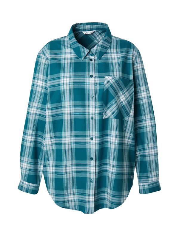 Z-One Z-One Bluza 'Ma44rika'  petrol / prljavo bijela