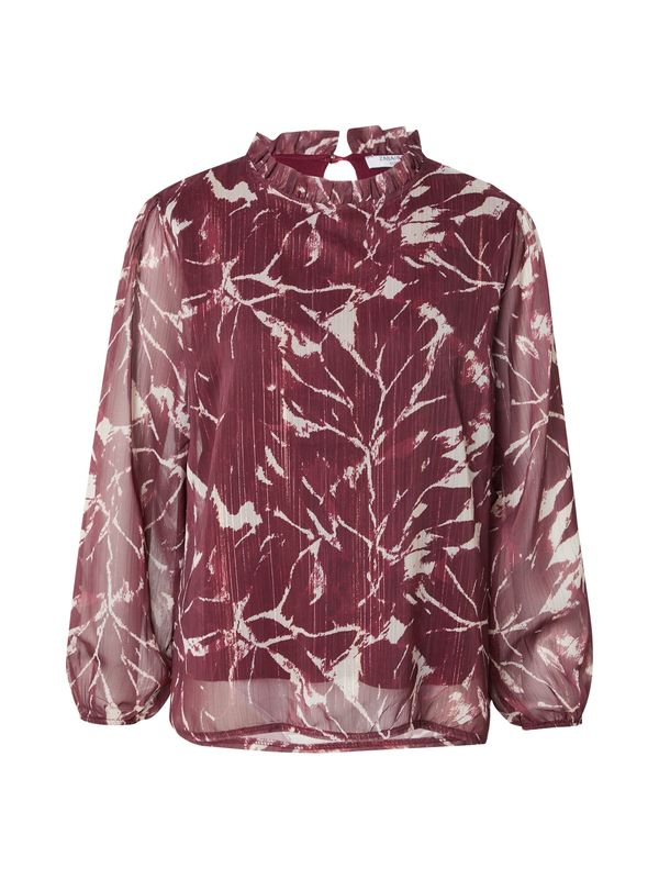 ZABAIONE ZABAIONE Bluza 'Cl44araa'  svijetlosiva / boja vina