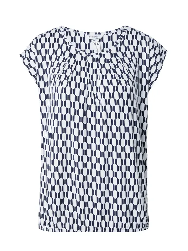 ZABAIONE ZABAIONE Majica 'Mi44nou'  morsko plava / bijela