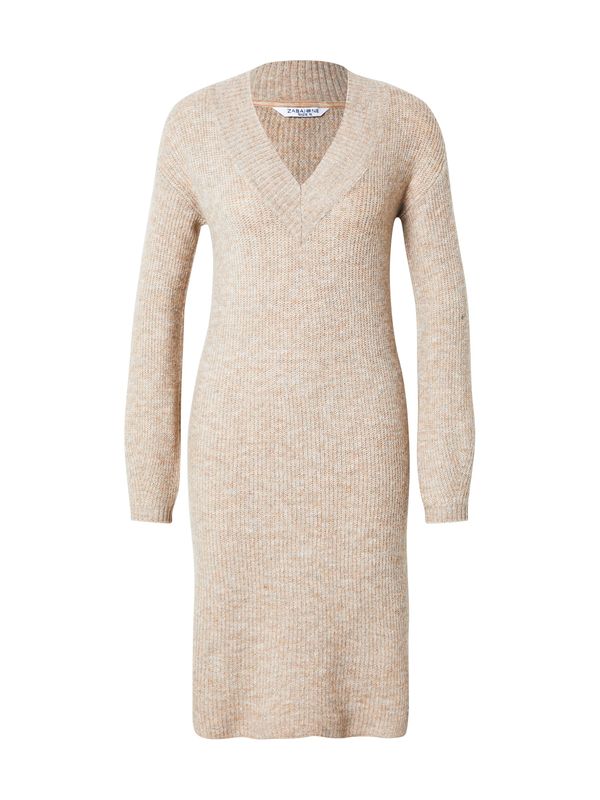 ZABAIONE ZABAIONE Pletena haljina 'Ja44cinta'  bež