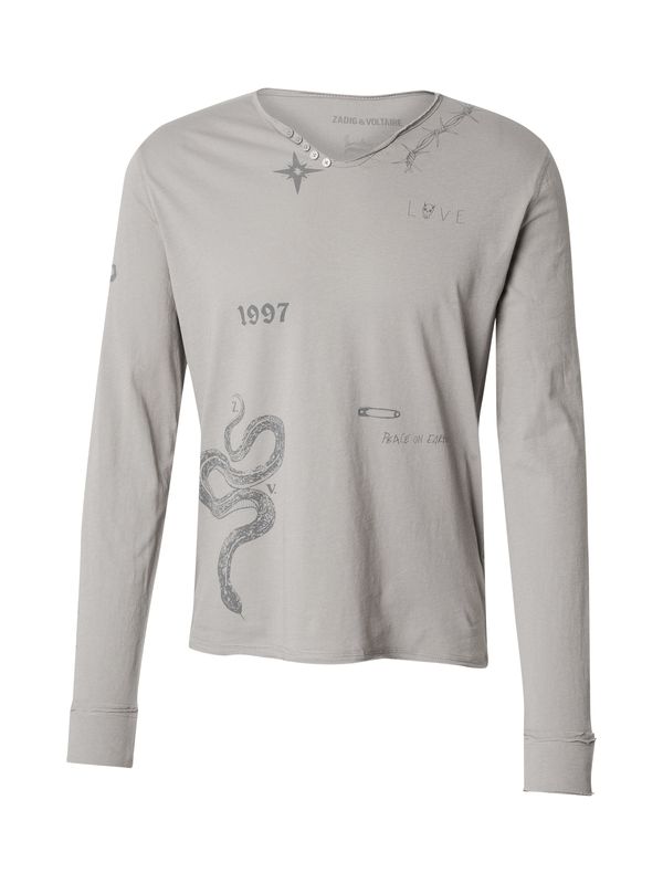 Zadig & Voltaire Zadig & Voltaire Majica 'MONASTIR'  taupe siva / grafit siva