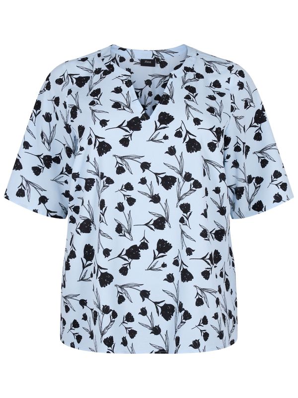 Zizzi Zizzi Bluza 'CAANNI'  plava / crna