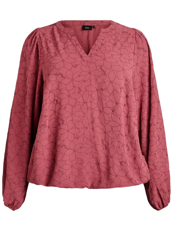 Zizzi Zizzi Bluza 'Cabine'  lubenica roza