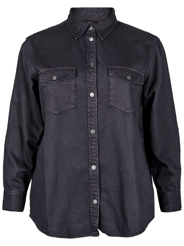 Zizzi Zizzi Bluza 'CADAMI'  crni traper