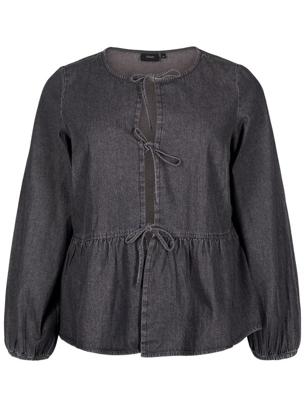 Zizzi Zizzi Bluza 'CADEMIA'  sivi traper / tamo siva