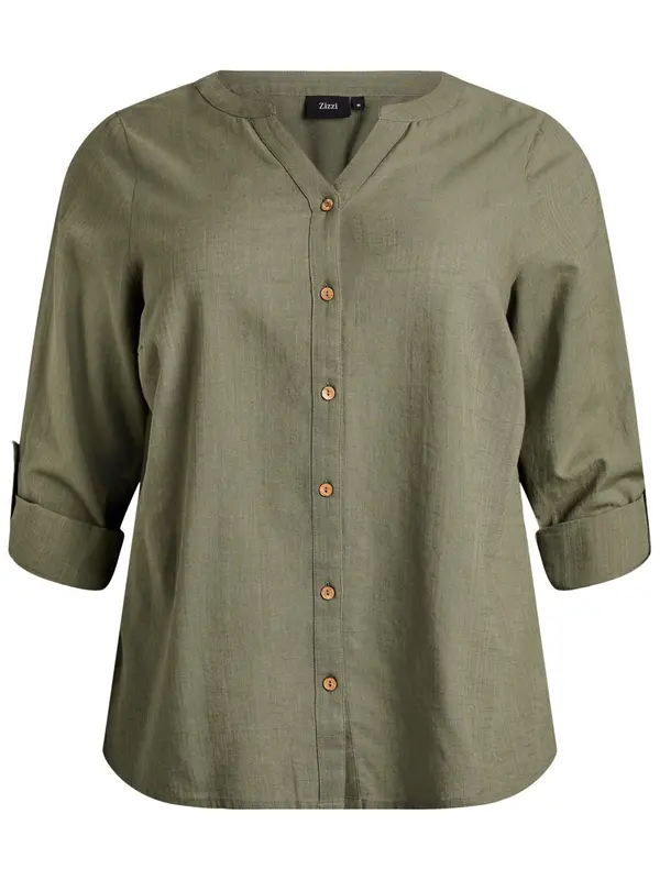 Zizzi Zizzi Bluza 'CANANNA'  maslinasta