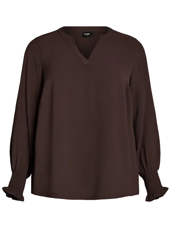Zizzi Zizzi Bluza 'Kikka'  čokolada
