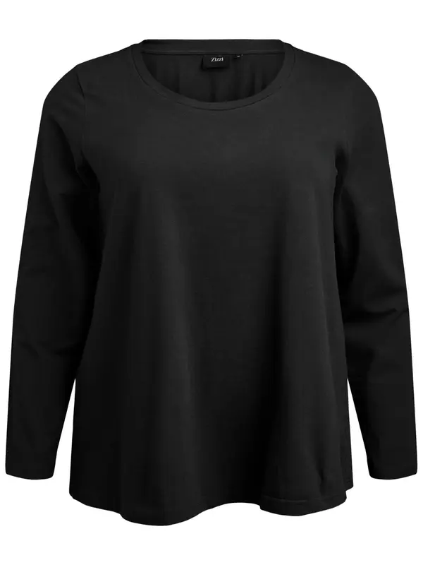 Zizzi Zizzi Bluza 'L/S'  crna