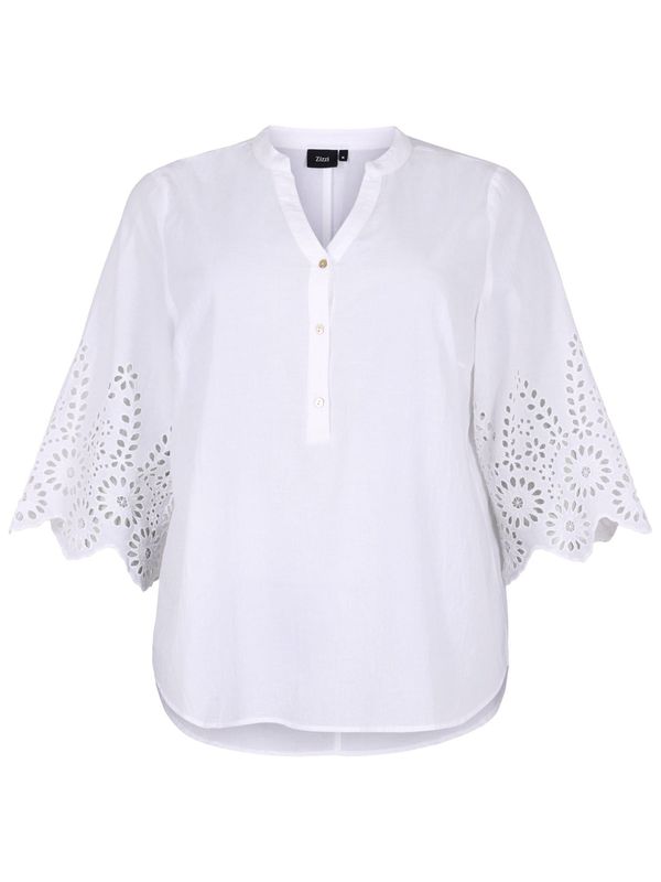 Zizzi Zizzi Bluza 'MRIVER'  bijela