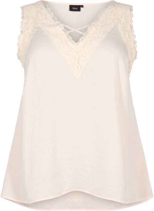 Zizzi Zizzi Bluza 'MUNJAC'  svijetlobež