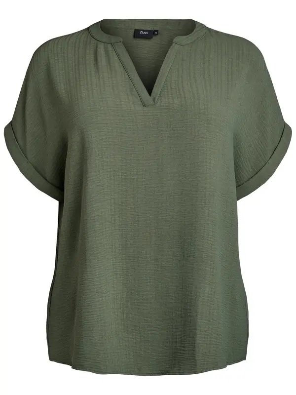 Zizzi Zizzi Bluza 'Vnilla'  tamno zelena