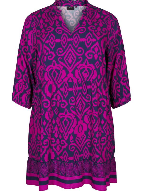 Zizzi Zizzi Haljina 'EBING'  plava / fuksija