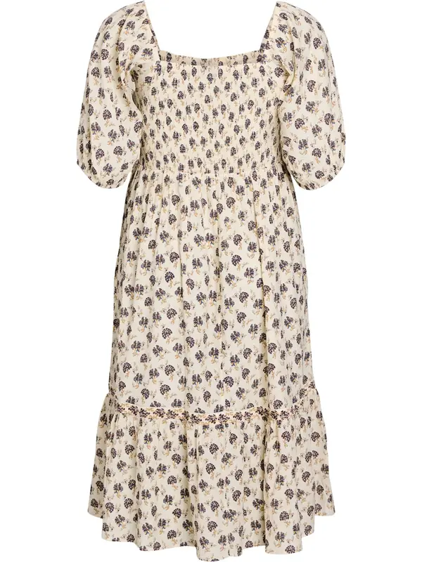 Zizzi Zizzi Haljina 'Melisa'  bež / mornarsko plava / svijetlosmeđa