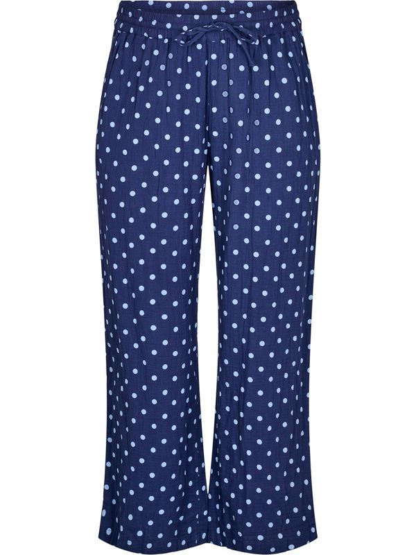 Zizzi Zizzi Hlače 'Vviva'  mornarsko plava / pastelno plava