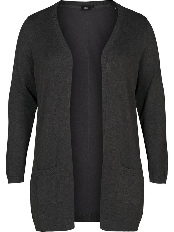 Zizzi Zizzi Kardigan 'Carrie'  tamo siva