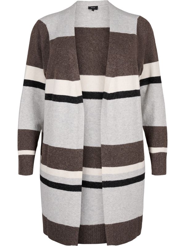 Zizzi Zizzi Kardigan 'Casunny'  bež / bronca / svijetlosiva / bijela