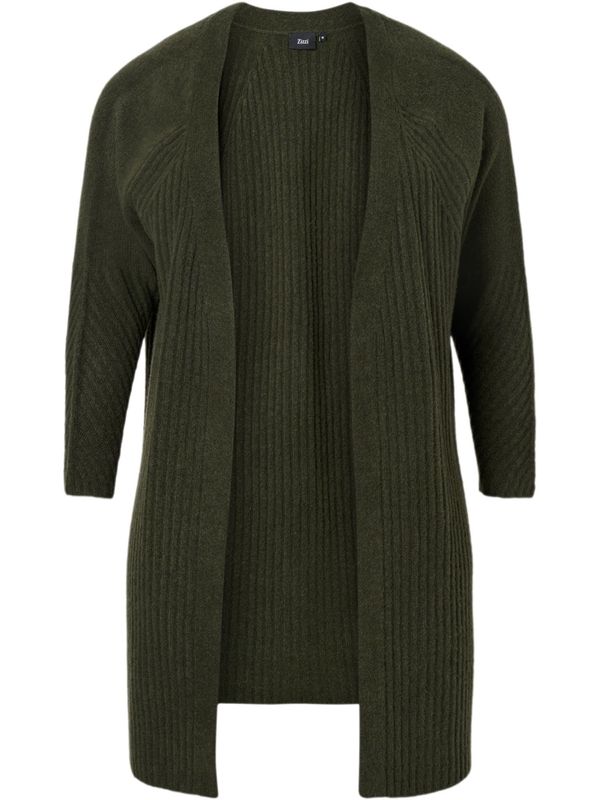 Zizzi Zizzi Kardigan 'Mcomfy'  tamno zelena
