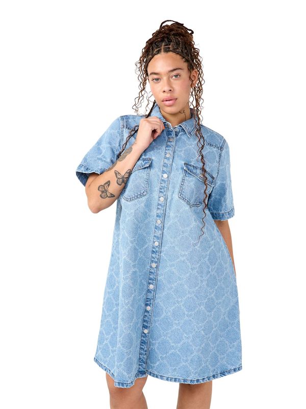 Zizzi Zizzi Košulja haljina 'JVERA'  plava / plavi traper