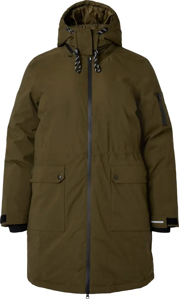 Zizzi Zizzi Lagana parka 'MTRACK'  kaki